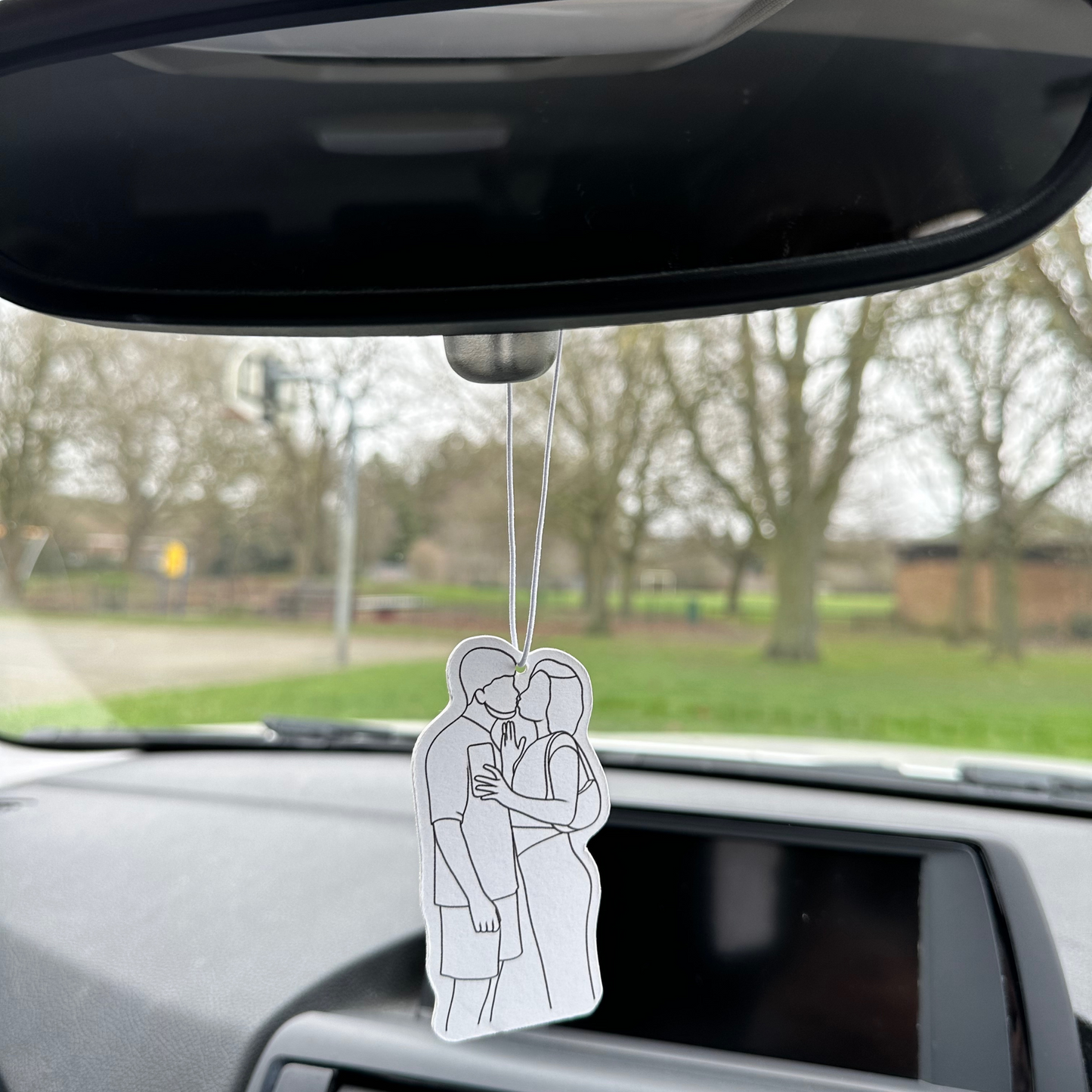 Personalised Outline Car Air Freshener