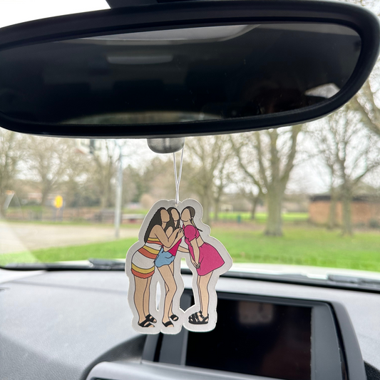 Personalised Illustration Cut-Out Car Air Freshener