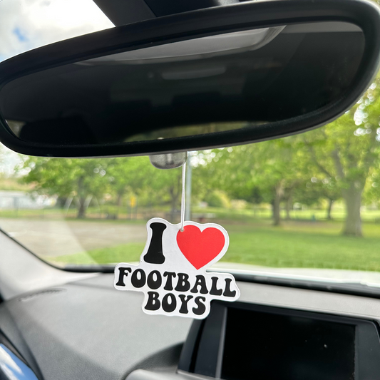 I Love Football Boys Quote Car Air Freshener