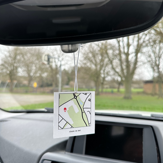 Personalised Polaroid Map Car Air Freshener