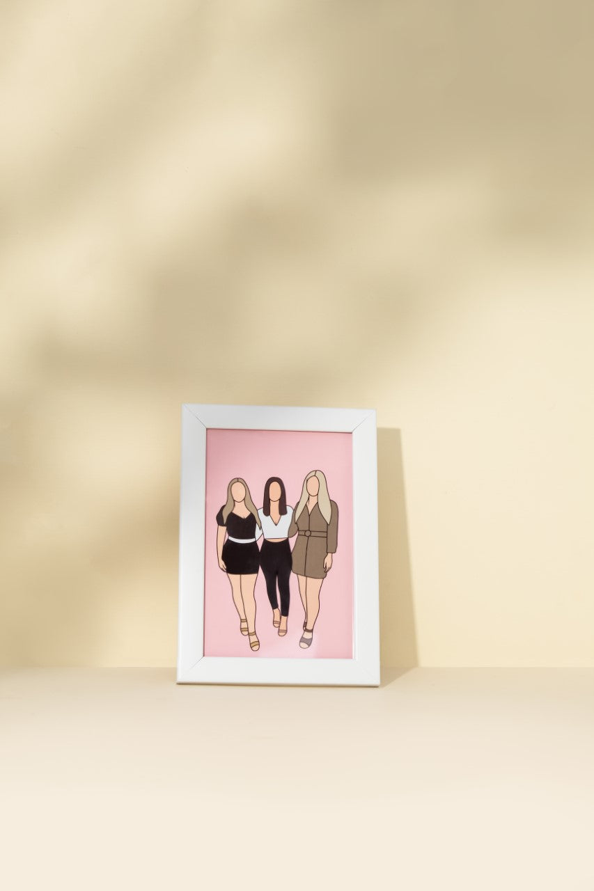 White Photo Frame-Size Options Available